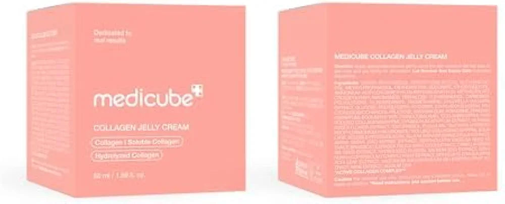 medicube Collagen Jelly Cream- Niacinamide & Freeze-Dried Hydrolyzed Collagen - Boosts skin's barrier hydration and gives 24h Glow & Lifted Look - Korean skincare )
