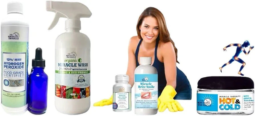 The One Minute Miracle - 12% Hydrogen Peroxide Medical Food Grade and The One Minute Cure Book