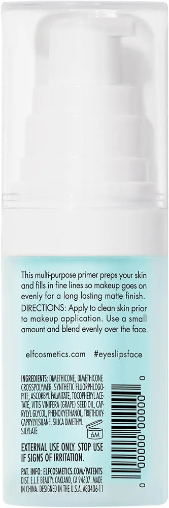 e.l.f. Hydrating Face Primer - Moisturizing Makeup Base for Smooth, Long-Lasting Foundation Application