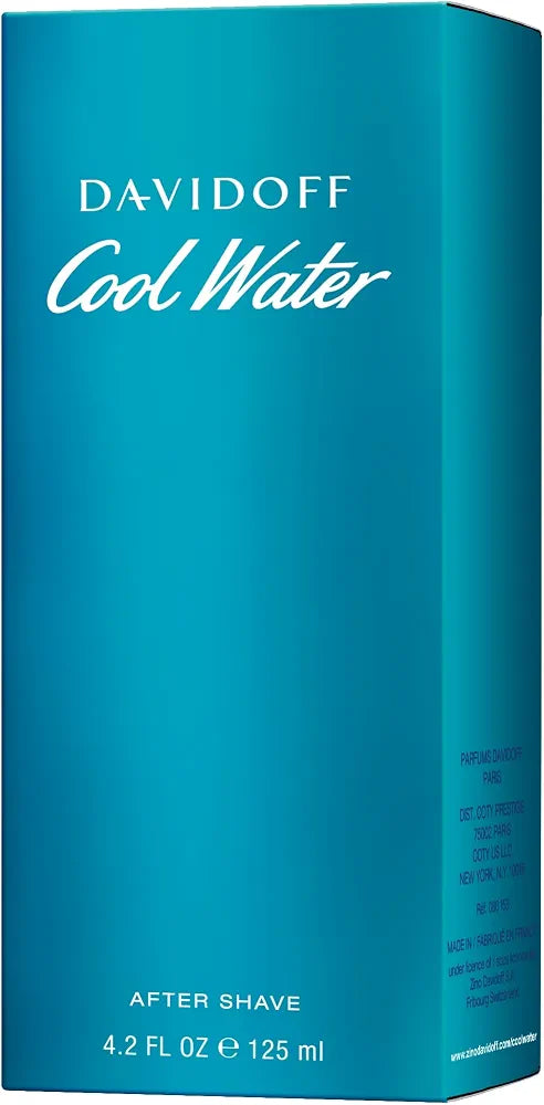 Davidoff Cool Water Aftershave Splash for Men - Refreshing Scent with Coriander, Mint, Lavender & Amber Notes