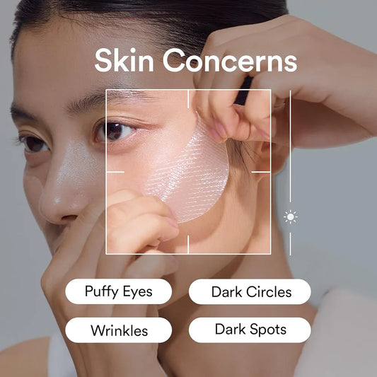 Abib Vegan Collagen Eye Patches for Wrinkles & Fine Line with Jericho Rose Jelly & Peptides, 60 Count, Korean Skin Care