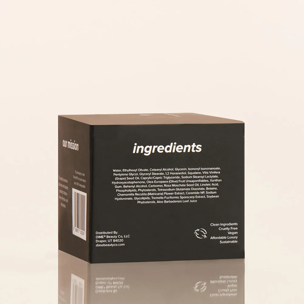 DIME Beauty Restorative Night Cream: Anti-Aging Face Moisturizer with Ceramides, Peptides, Sea Buckthorn, and Squalane - 1.7 oz / 50 ml
