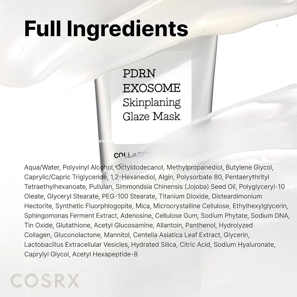 COSRX PDRN EXOSOME Glaze Wrapping Mask with SALMON DNA PDRN, Instant Glow, Easy Peel-Off Overnight Mask for Glass Skin, Firmness, Elasticity & Skin Texture Care,1.69 fl. Oz, Korean Skin Care