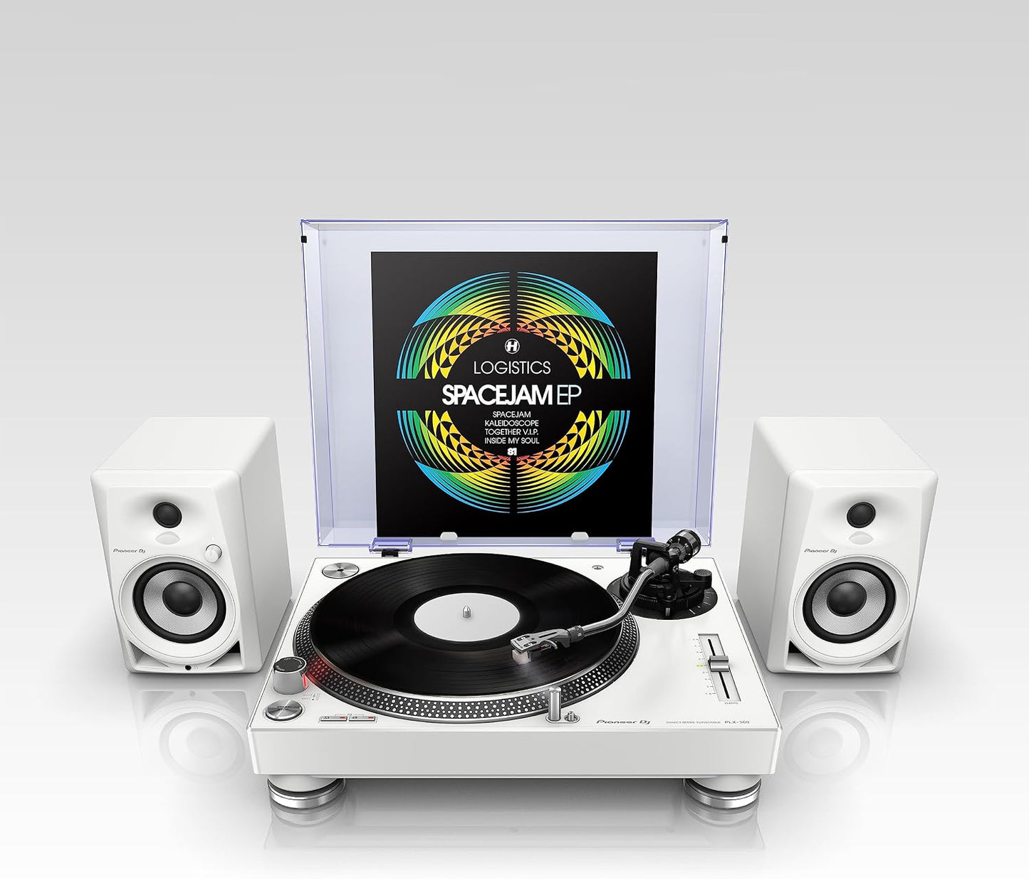 Pioneer DJ PLX-500 Direct-Drive Turntable, USB Recording, White