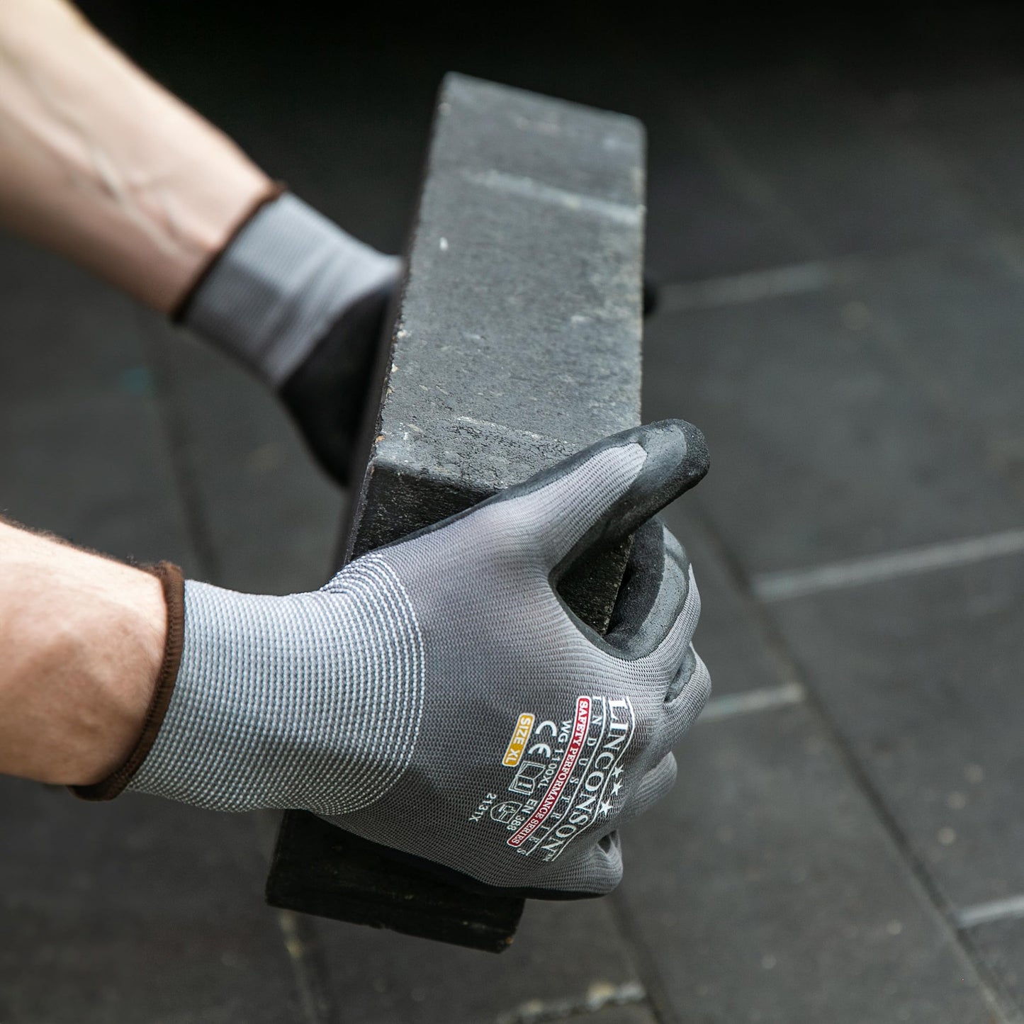 linconson 12 Pack Safety Performance Series Construction Mechanics Work Gloves