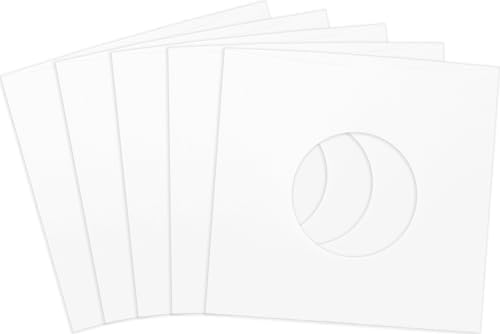 (500) Archival Quality Acid-Free Heavyweight Paper Inner Sleeves for 7 Inch Vinyl Records #07IW