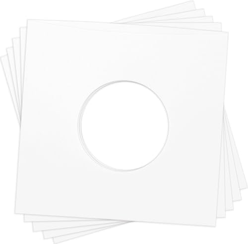 (500) Archival Quality Acid-Free Heavyweight Paper Inner Sleeves for 7 Inch Vinyl Records #07IW