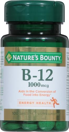 Nature's Bounty Vitamin B12 1000 mcg Supplements, Supports Energy Metabolism, 200 Ct