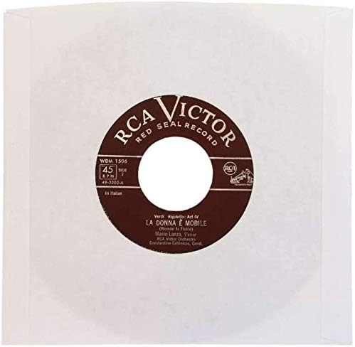 (500) Archival Quality Acid-Free Heavyweight Paper Inner Sleeves for 7 Inch Vinyl Records #07IW