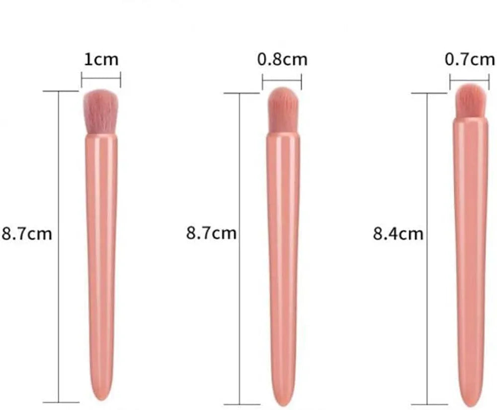 COSHINE 5-Piece Mini Travel Makeup Brush Set - Complete Cosmetic Tool Kit