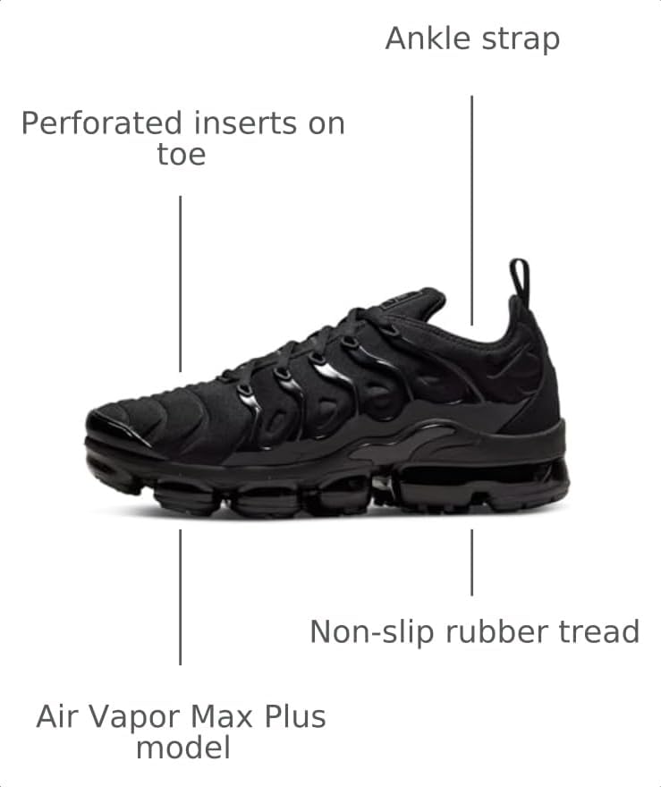 Air VaporMax Plus in Triple Black by Nike