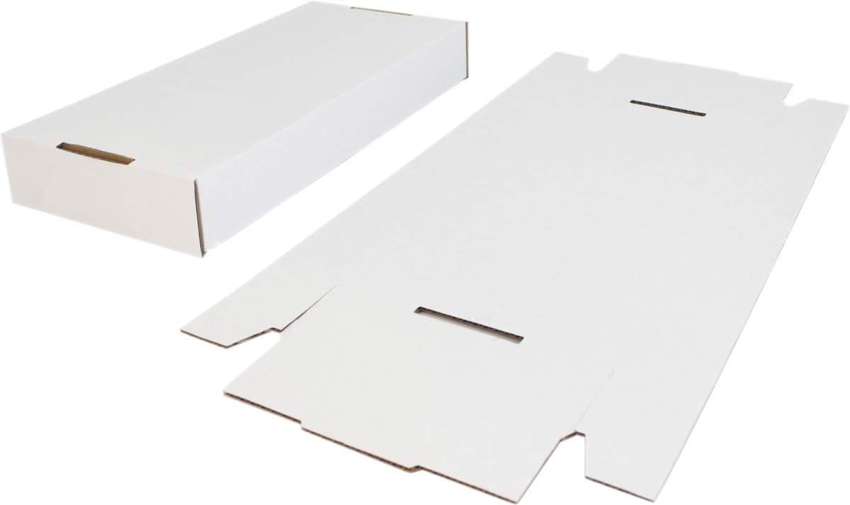 Durable Set of 5 - 7 inch Vinyl Record Storage Boxes - Sturdy Cardboard Construction with Removable Lid - Holds Up to 200 Records Each - Built Tough for Long-Term, Secure Archival Storage - #07BC09