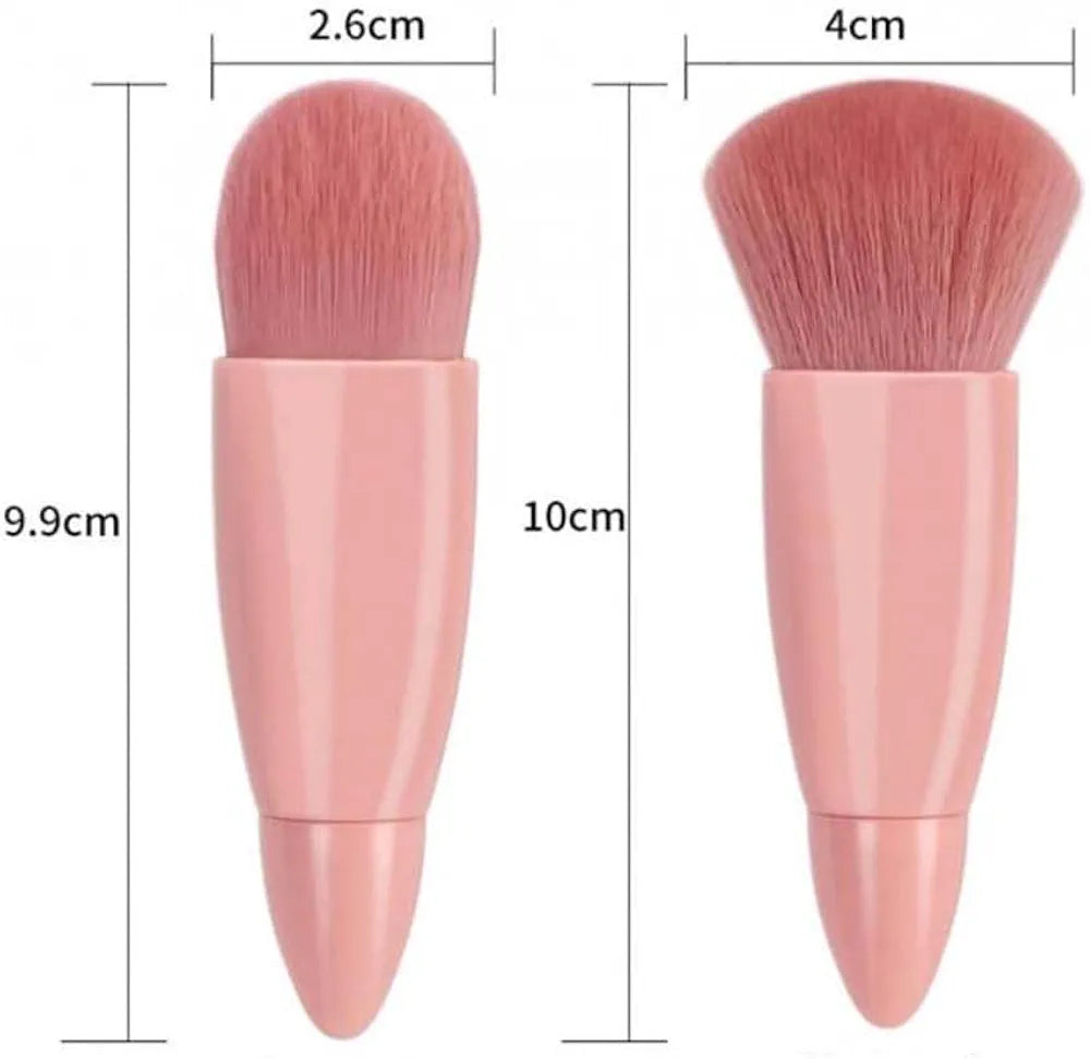 COSHINE 5-Piece Mini Travel Makeup Brush Set - Complete Cosmetic Tool Kit
