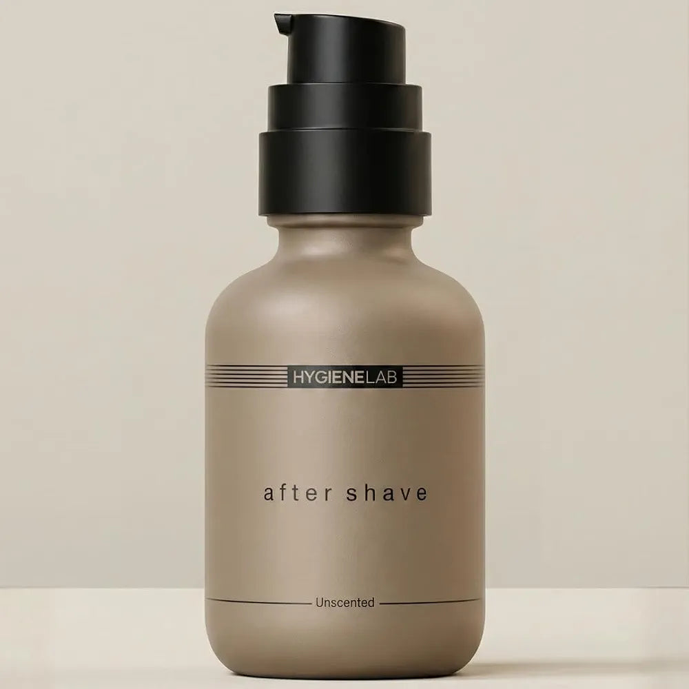 HygieneLab Unscented After Shave Moisturizer for Sensitive Skin - Aloe Vera & Vitamin E Formula