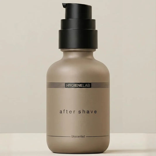 HygieneLab Unscented After Shave Moisturizer for Sensitive Skin - Aloe Vera & Vitamin E Formula
