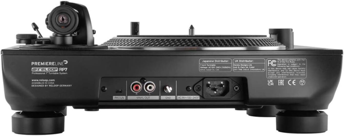 Reloop Rp 7 7 Inch Vinyl Turntable with High Fidelity Desktop (2 Items)