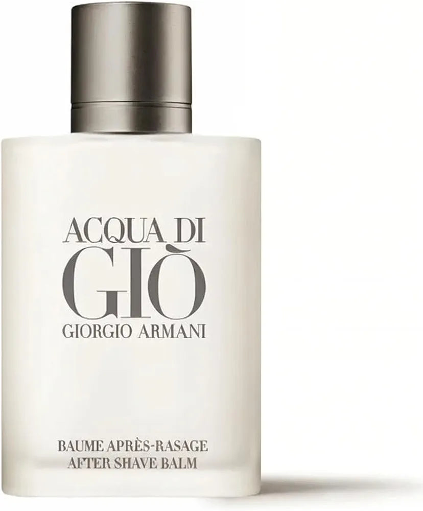 Armani Beauty Acqua di Gio Men's After Shave Balm, 3.4 Fl Oz - Long-Lasting Fragrance with Bergamot, Jasmine, White Musk, Patchouli, and Cedarwood