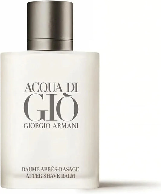 Armani Beauty Acqua di Gio Men's After Shave Balm, 3.4 Fl Oz - Long-Lasting Fragrance with Bergamot, Jasmine, White Musk, Patchouli, and Cedarwood