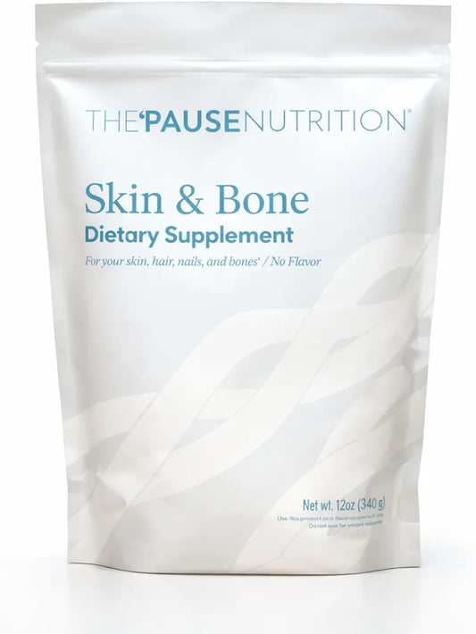 The 'Pause Life Skin & Bone, Verisol & Fortibone Collagen Peptides, Powder Formula with Hyaluronic Acid and Vitamin C, Gluten Free Supplement, Skin, Nails & Hair Support, Unflavored, Easy to Mix 12 OZ
