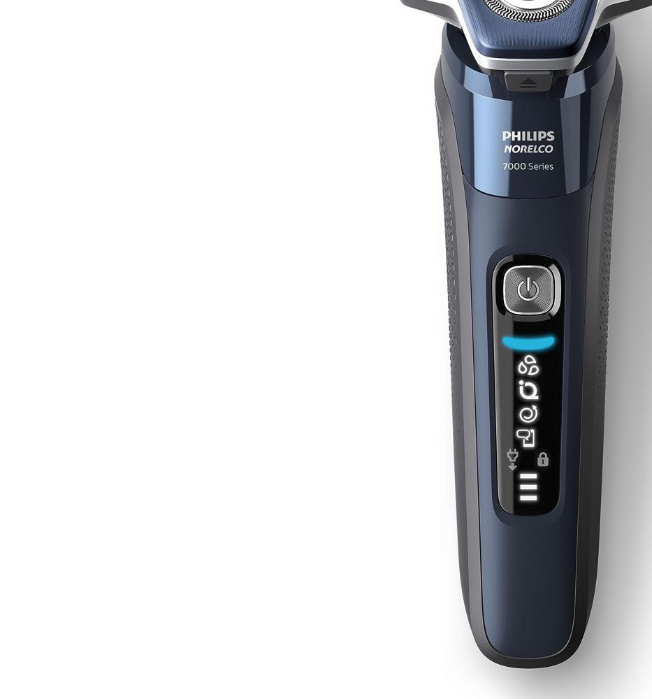 Philips Norelco Shaver 7800 Rechargeable Wet & Dry Electric Shaver with SenseIQ, Quick Clean Pod, Charging Stand, Travel Case, and Pop-up Trimmer (S7885/85)