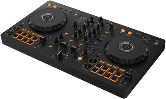 Pioneer DJ DDJ-FLX4 2-Channel DJ Controller, 16 Pads, Graphite | For learners and improvers, 2-channel 2-deck controller, Smart Fader, Smart CFX, mic and livestream ready, USB