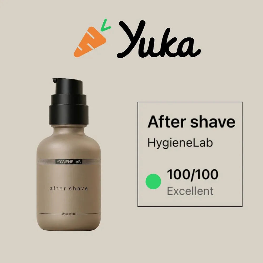 HygieneLab Unscented After Shave Moisturizer for Sensitive Skin - Aloe Vera & Vitamin E Formula