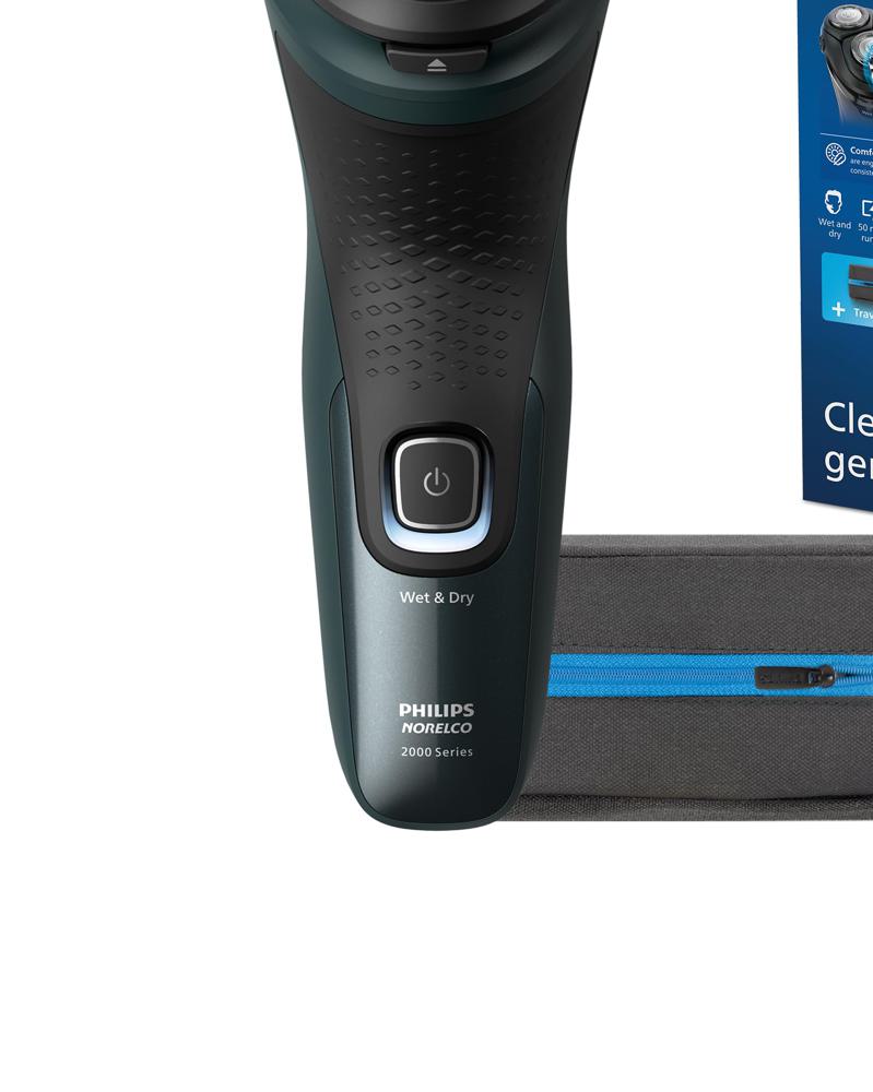 Philips Norelco Shaver 2600 Series Wet & Dry Electric Shaver with Pop-up Trimmer and Travel Pouch - Dark Forest Green (Model X3052/91)