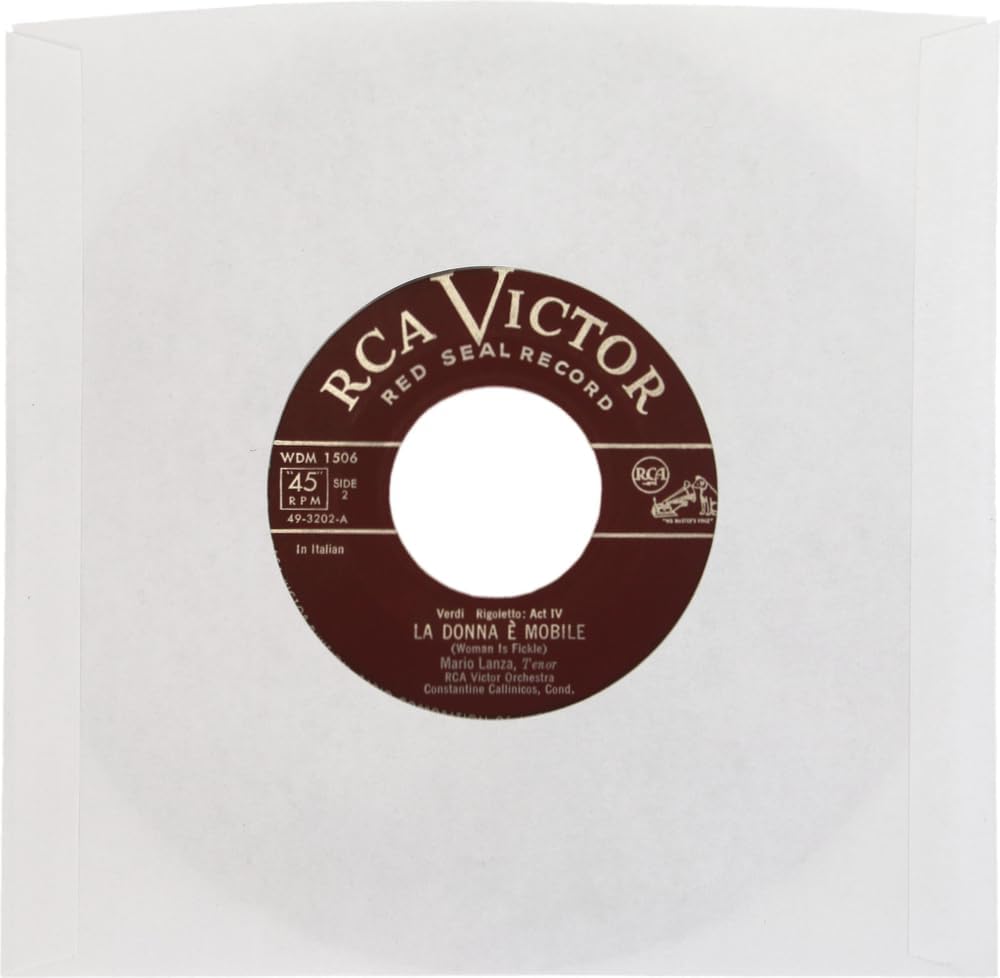 (500) Archival Quality Acid-Free Heavyweight Paper Inner Sleeves for 7 Inch Vinyl Records #07IW