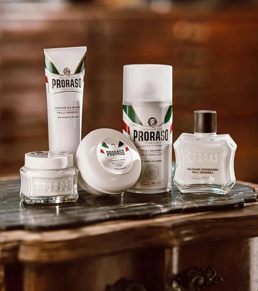 Proraso Sensitive Skin After Shave Balm for Men with Oatmeal and Green Tea, 3.4 Fl Oz
