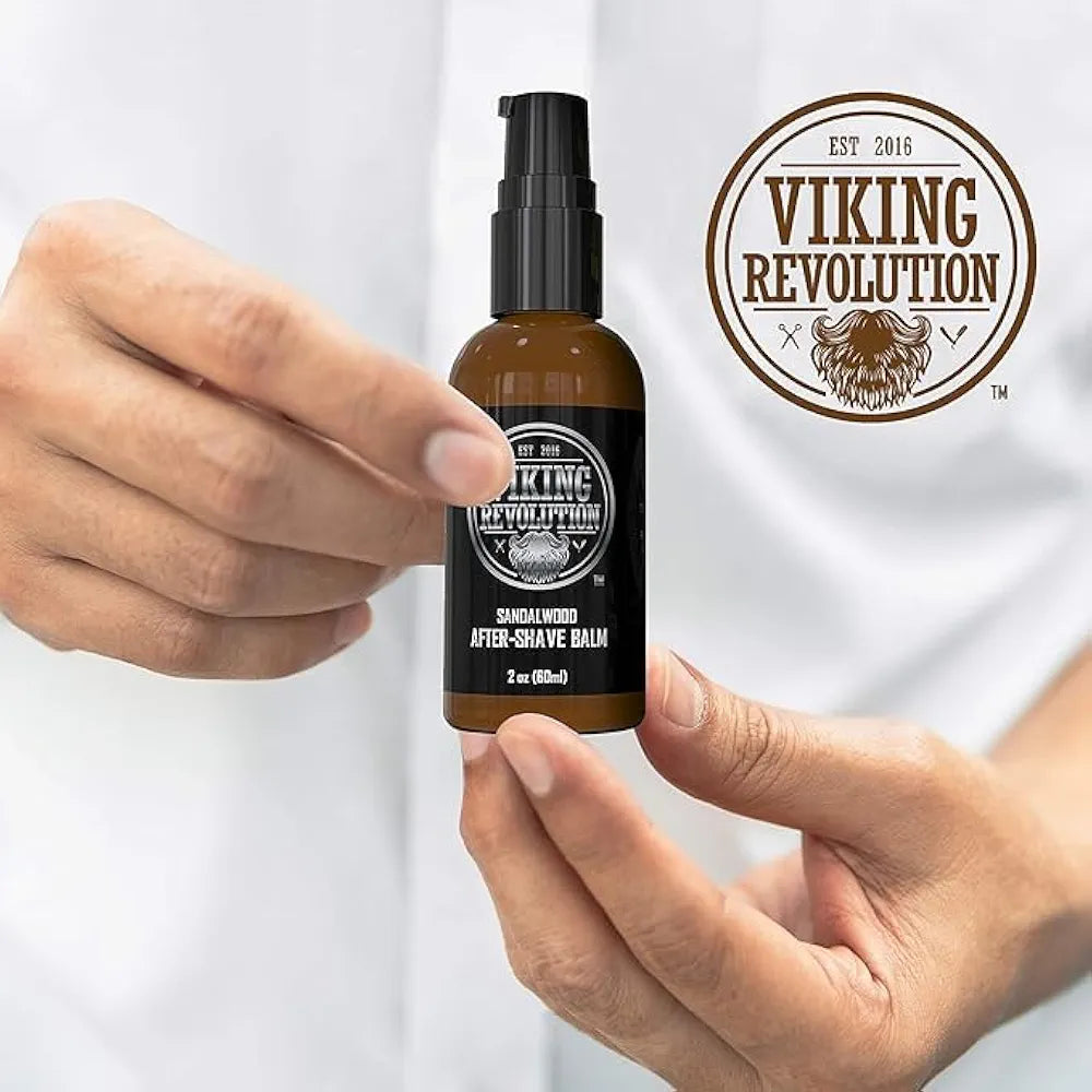 Viking Luxury Sandalwood After-Shave Balm: Soothing Moisturizer for Razor Burn Relief
