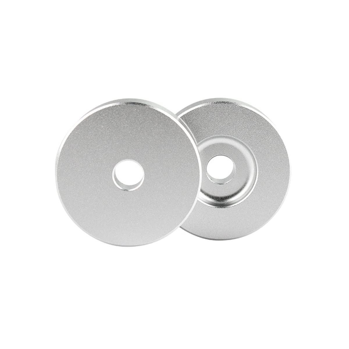 45 RPM Record Adapter Durable Solid Aluminum Dome Center Adapter for 7 Inch Vinyl Record (51G, Black)