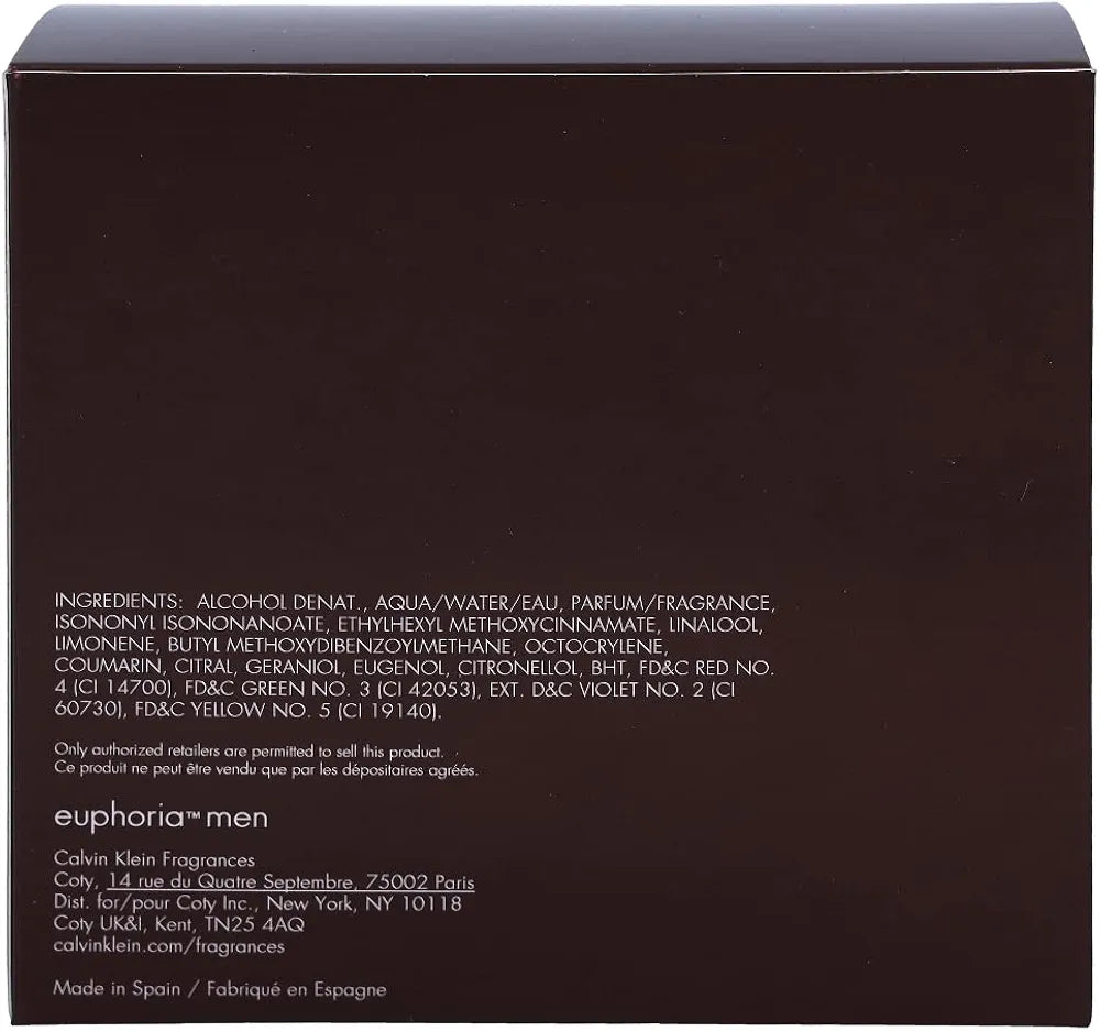Calvin Klein Euphoria Eau de Toilette Aftershave for Men, 3.3 fl oz