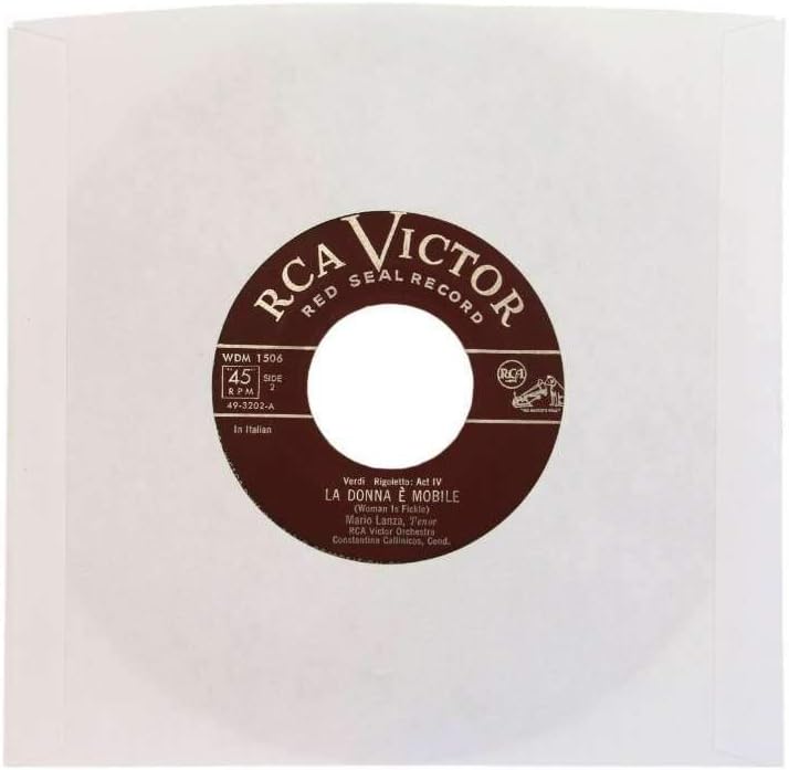 (500) Archival Quality Acid-Free Heavyweight Paper Inner Sleeves for 7 Inch Vinyl Records #07IW