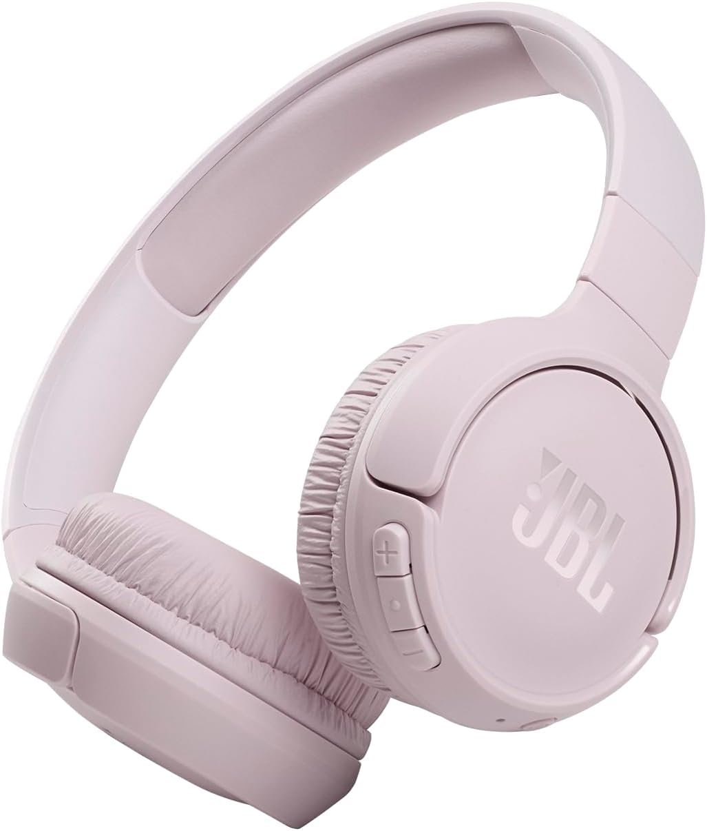 JBL Tune 510BT - Bluetooth headphones with up to 40 hours battery, microphone for call, foldable and comfortable, Android and iOs compatible (Black)