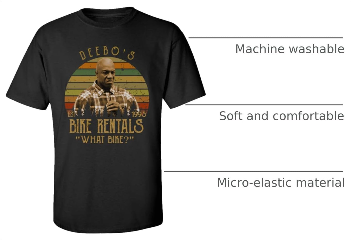 Deebo's Bike Rentals What Bike Tshirt, Movie TV Shows Character's Quotes Vintage T-Shirt, Gift for Men Women.