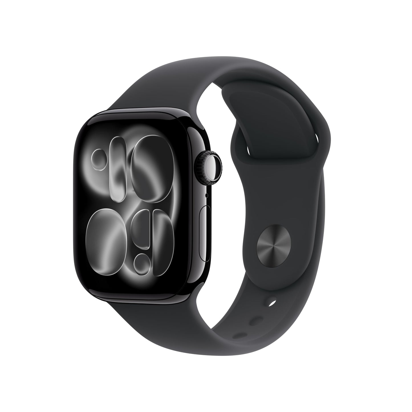 Apple Watch Series 11 [GPS 46mm] Smartwatch with Jet Black Aluminum Case with Black Sport Band - M/L. Sleep Score, Fitness Tracker, Health Monitoring, Always-On Display, Water Resistant