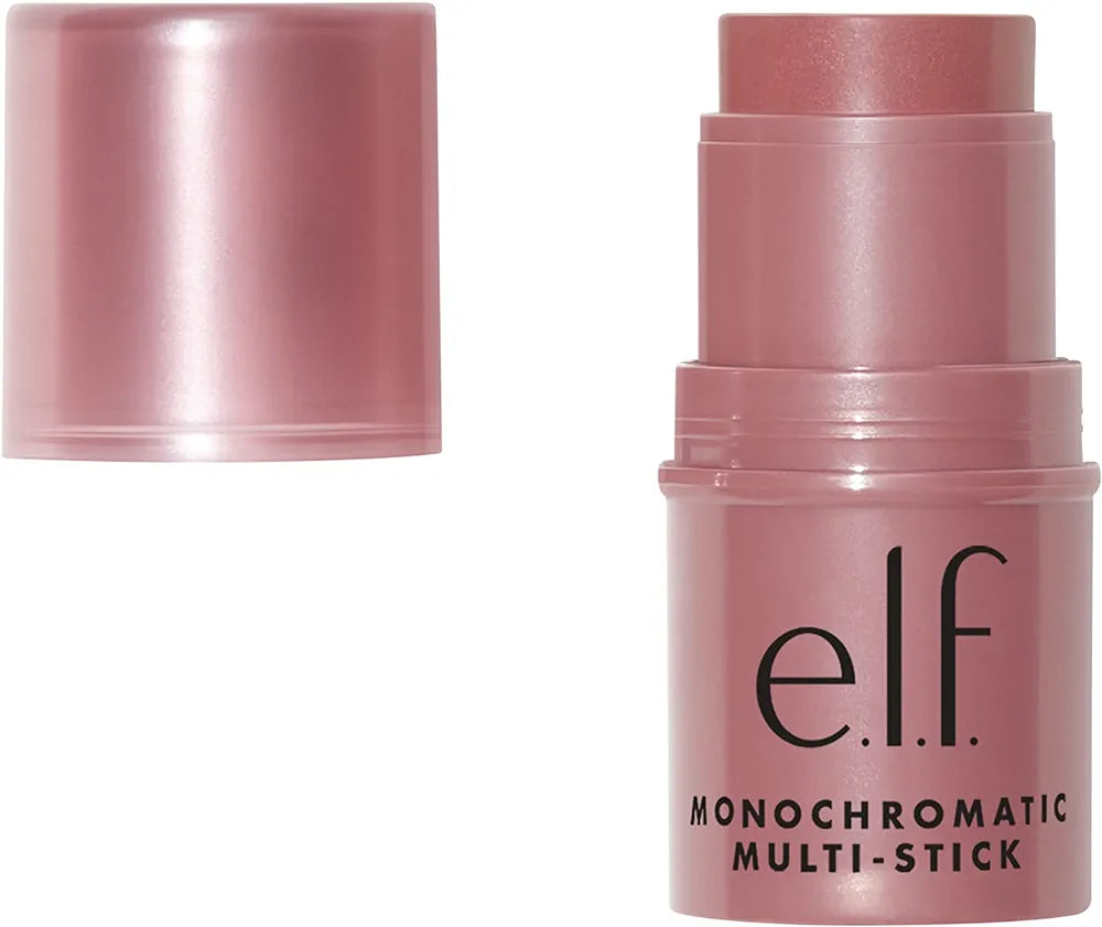 e.l.f. Monochromatic Multi Stick - Sparkling Rose, Creamy Lightweight Versatile Makeup Stick, 0.17 Oz