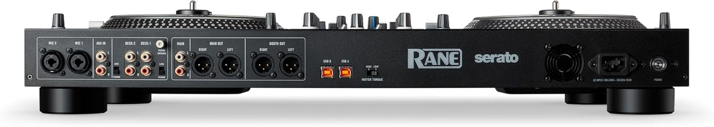RANE SYSTEM ONE All-in-One Standalone Motorized DJ Controller with Engine DJ OS, Seamless Mixing on 2 Decks, Stems FX, Serato DJ Pro, XLR Outputs