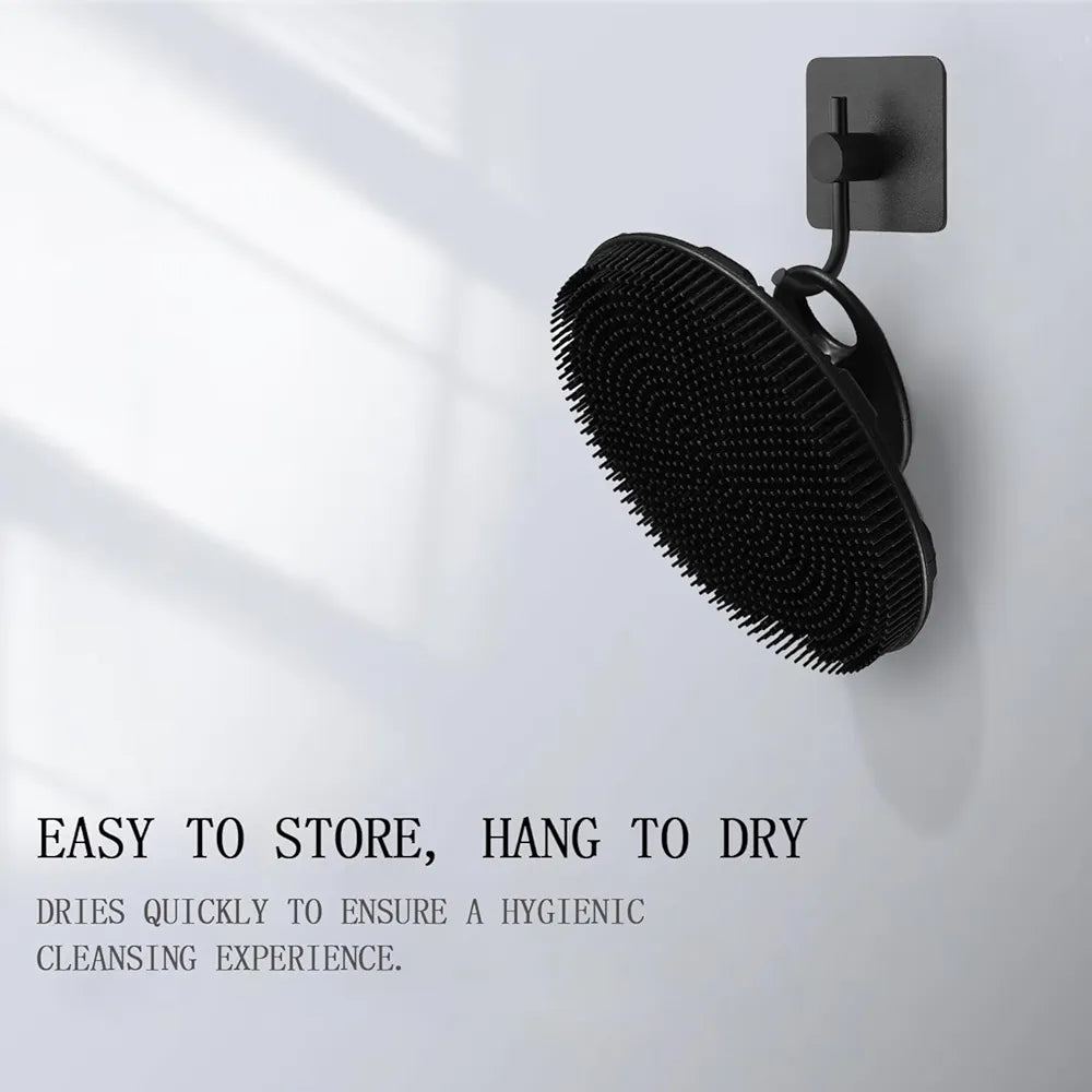 INNERNEED Food-Grade Soft Silicone Body Scrubber Shower Brush Handheld Cleansing Skin Brush, Gentle Exfoliating and Lather Well 