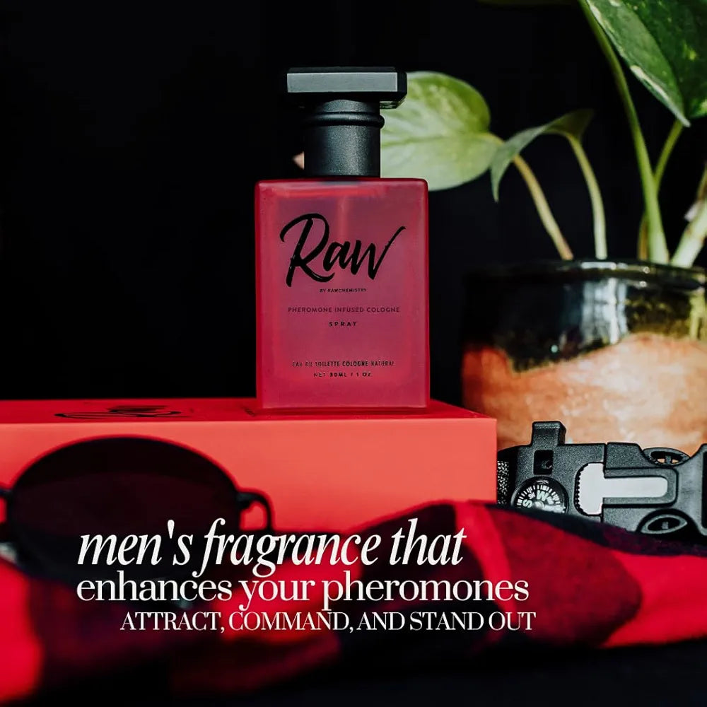 RawChemistry Pheromone-Infused Cologne Spray for Men - Long-Lasting Masculine Fragrance