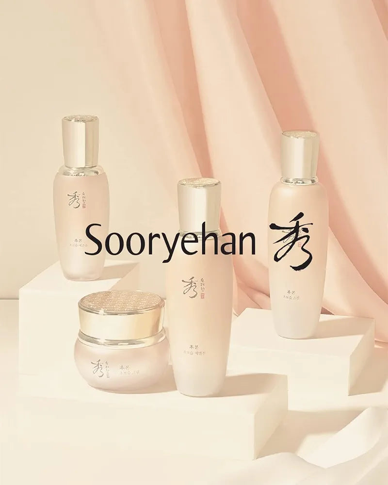 Sooryehan Bon Extra Moisture Korean Skin Care Gift Set  - Luxury Premium High-end by LG Beauty. Hydrating Toner, Emulsion Lotion, Cleansing Foam, Eye Cream.