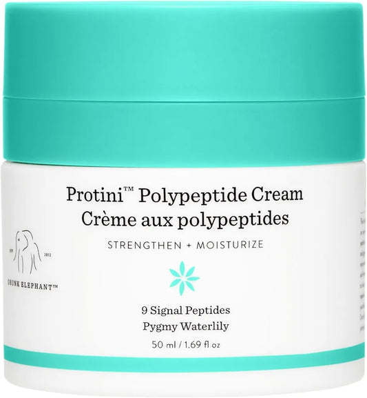 Drunk Elephant Protini Polypeptide Cream - Firming Moisturizer - Clean Clinical Skincare - Cruelty-Free - Dermatologist-Tested - Free of Essential Oils, Silicones, and Fragrance