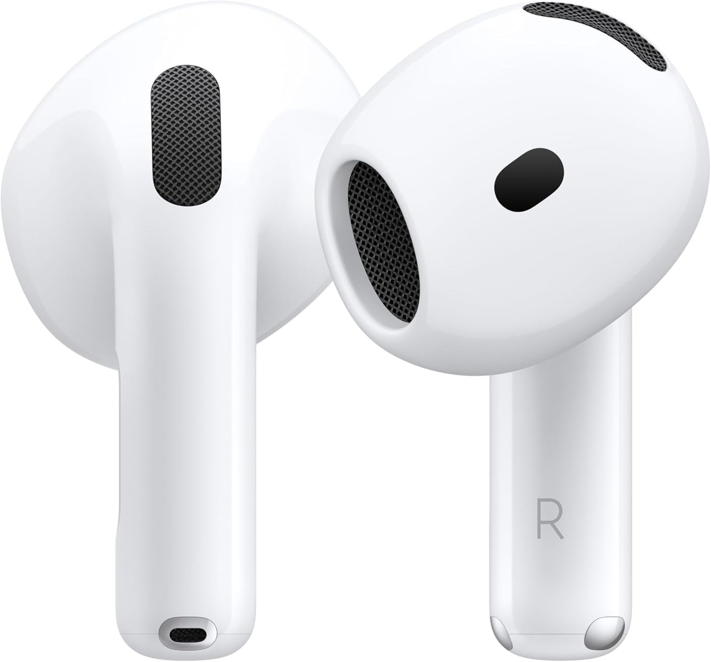 Apple AirPods 4 Wireless Earbuds, Bluetooth Headphones, Personalized Spatial Audio, Sweat and Water Resistant, USB-C Charging Case, H2 Chip, Up to 30 Hours of Battery Life with AppleCare+ (2 Years)