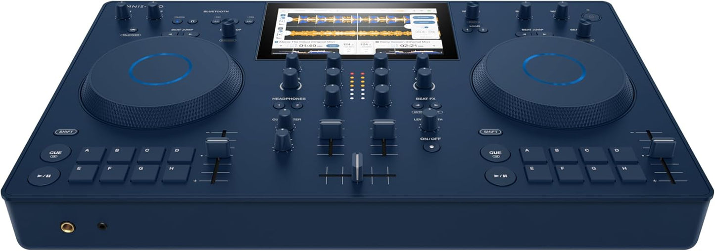 AlphaTheta OMNIS-Duo Portable All-in-One DJ System, Battery, Indigo