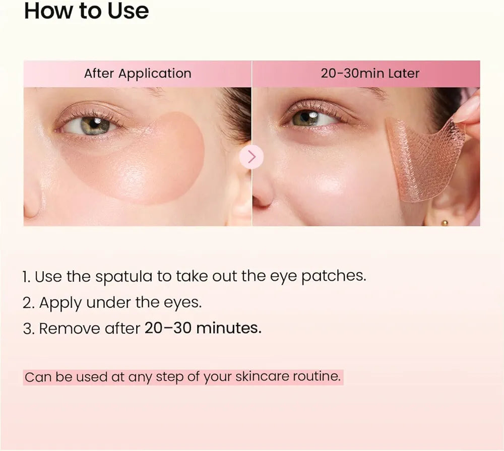 BIODANCE Collagen Peptide Eye Patches, Anti Wrinkle & Smile Line Patches for Face, Under Eye Mask for Fine Lines & Eye Bags, Travel Essentials & Self Care Gifts for Women, Korean Skin Care 