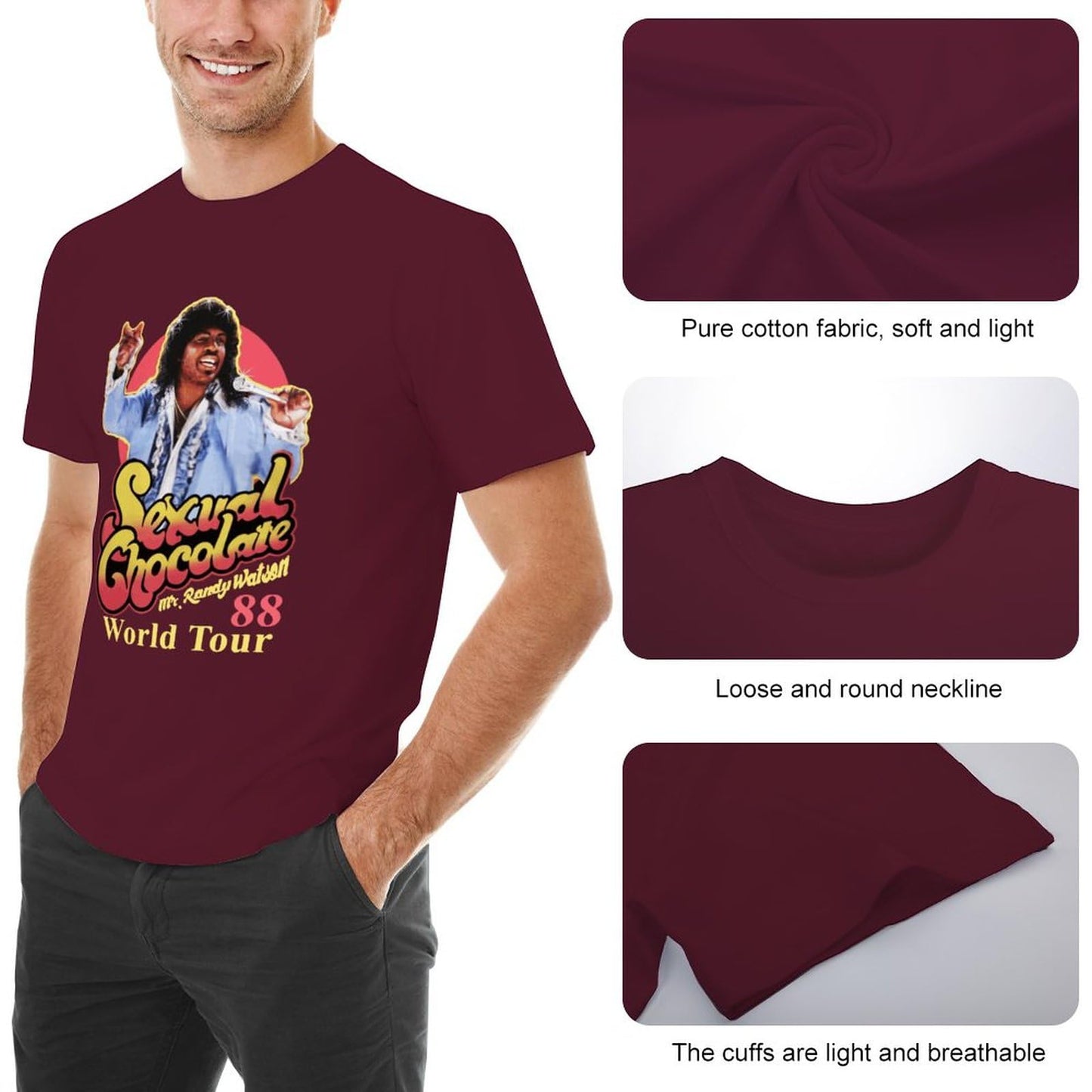 Men 80s Movie Cotton Shirt