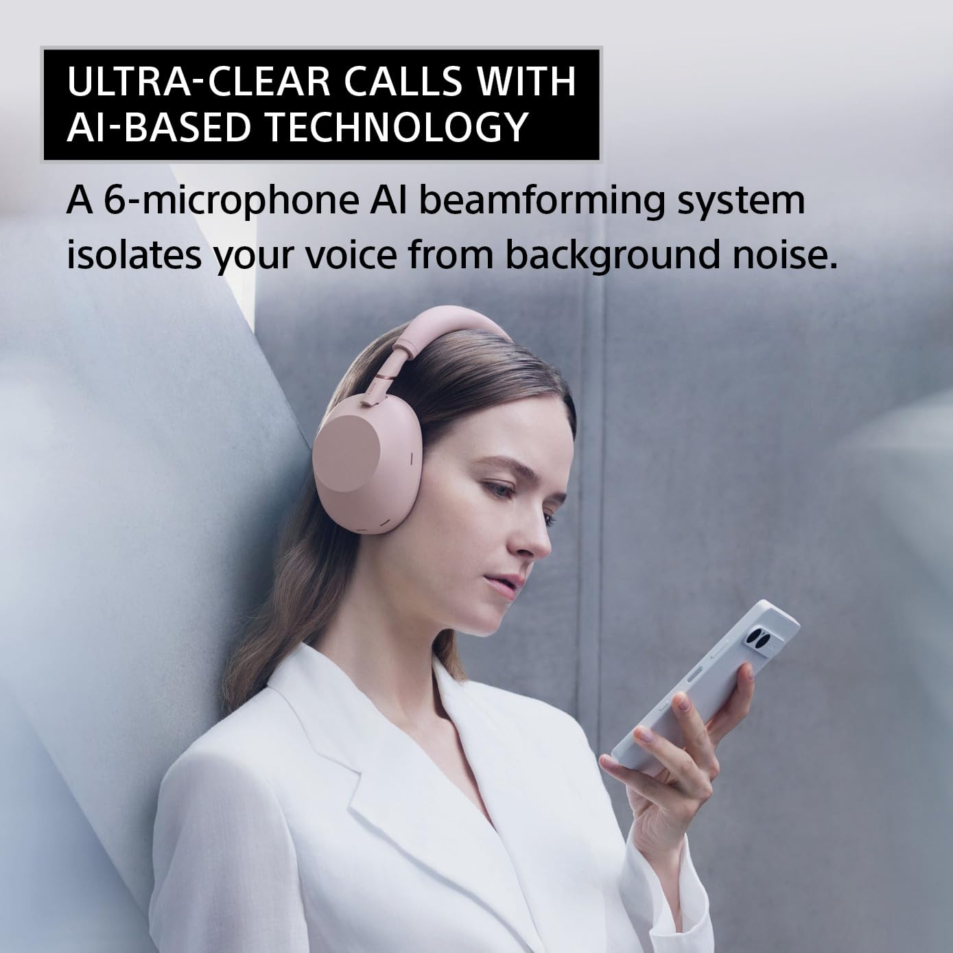 Sony WH-1000XM6 The Best Noise Cancelling Wireless Headphones, Sandstone | HD NC Processor QN3, 12 Microphones, Adaptive NC Optimizer, Mastered by Engineers, Studio-Quality, Up to 30 Hrs of Battery