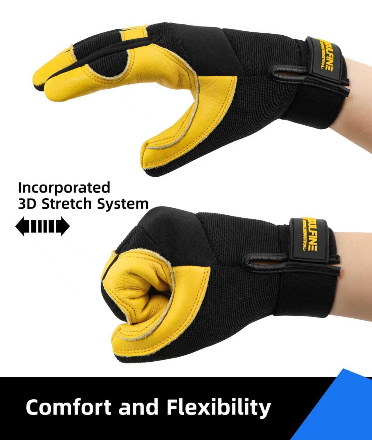 DULFINE Flex Grip Mechanic 1 Pair Pack Work Gloves for Women Pink M | Fit-Padded Knuckles & Palm, Touch Screen, Flexible, Breathable, Ideal for Gardening Yardwork Warehouse