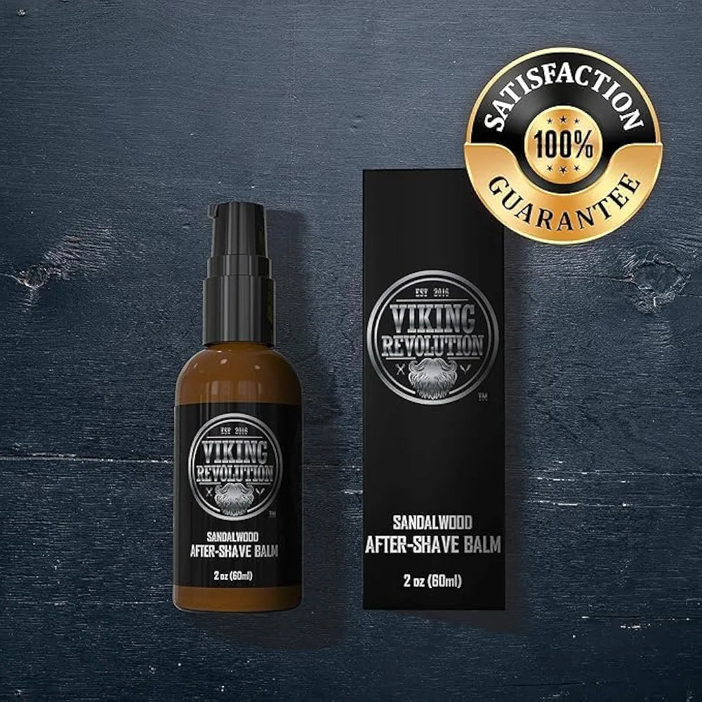 Viking Luxury Sandalwood After-Shave Balm: Soothing Moisturizer for Razor Burn Relief