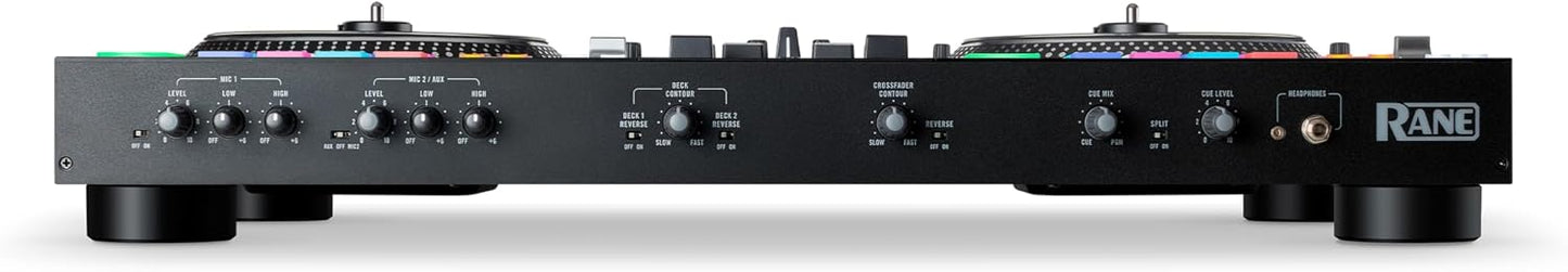 RANE SYSTEM ONE All-in-One Standalone Motorized DJ Controller with Engine DJ OS, Seamless Mixing on 2 Decks, Stems FX, Serato DJ Pro, XLR Outputs